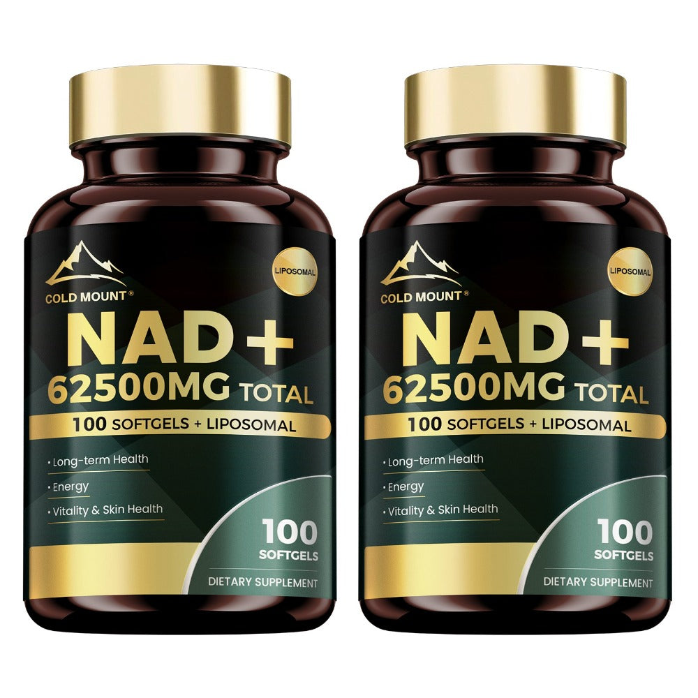 NAD+ Supplement 62500mg with Nicotinamide Riboside & Trans-Resveratrol, Healthy Aging, Brain Health