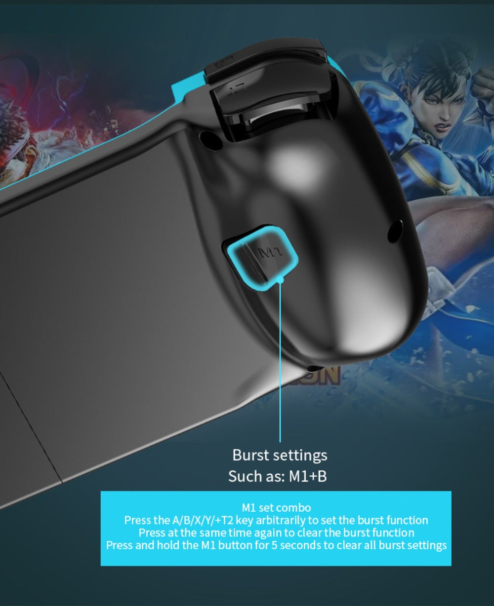 Expandable Mobile Game Controller D3 Joystick with M2 Aim-Assist, Plug & Play for Android iOS HarmonyOS