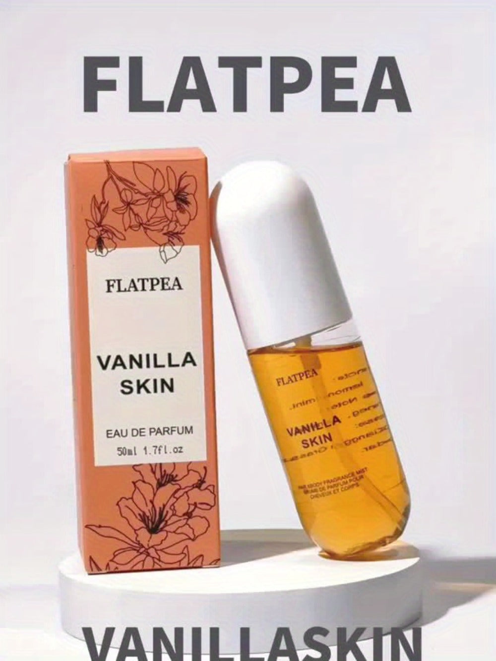 Vanilla Coconut Body Spray & Hair Mist – Long-Lasting Gourmand Floral Fragrance with Vitamin E & Moroccan Argan Oil, Skin-Safe for All Types