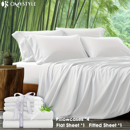 Viscose-Derived Blend Sheet Set with 4- or 6-Piece Packages, 11 Colors and Four Bed Size Options