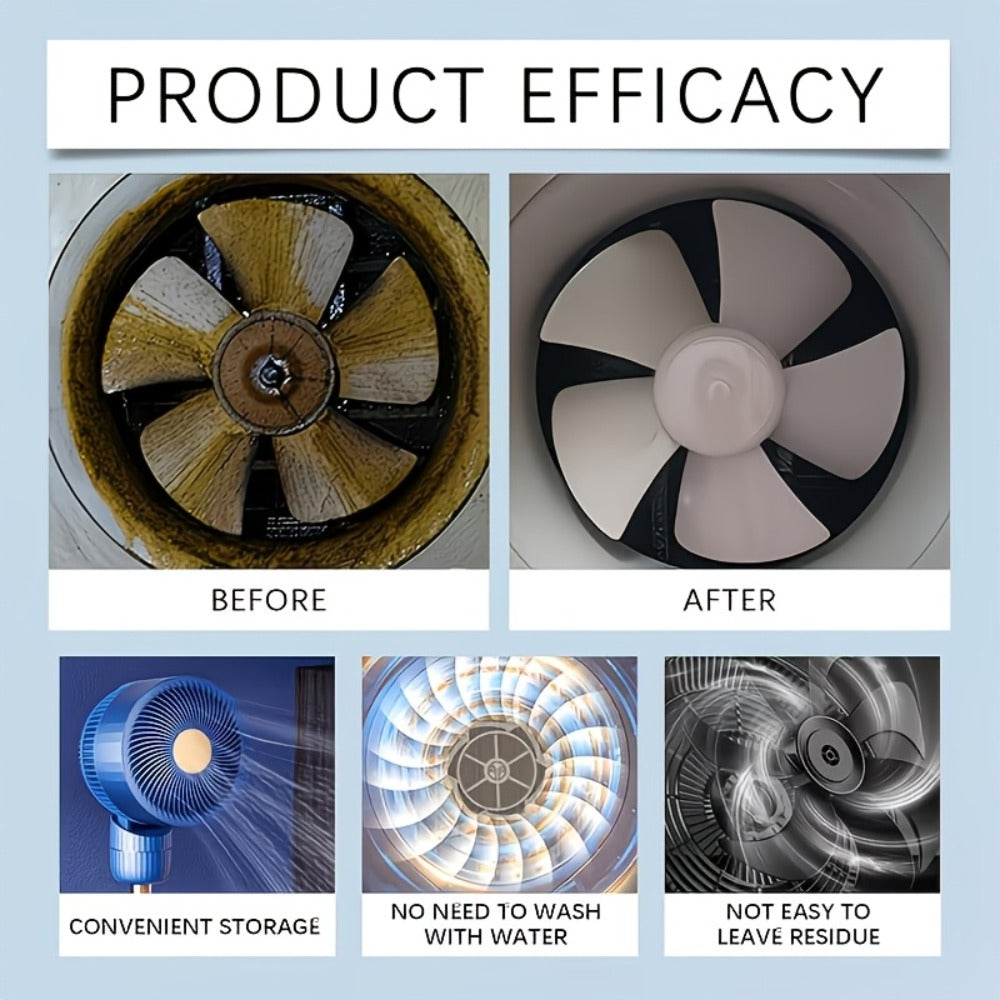 Fan Cleaner Spray Deep Cleaning Maintenance for Fan Blades Grilles Motor Internal Components for Entryways, Bedrooms and Living Spaces