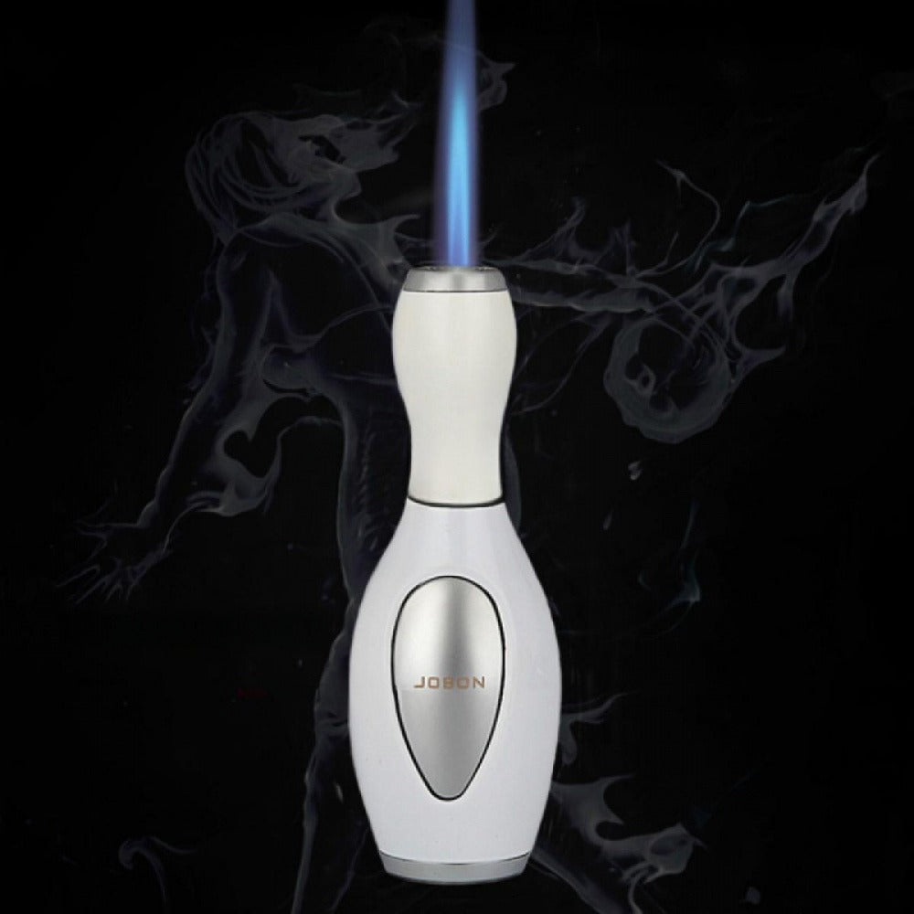 Bowling Ball Lighter Novelty Metal Torch Refillable Windproof Direct Inject Butane Igniter for Grilling, Camping and Outdoor Meals