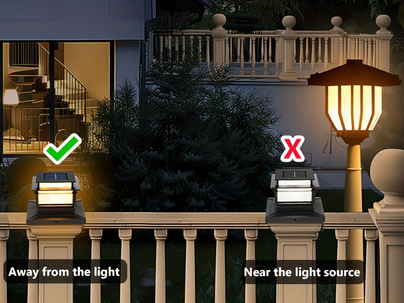 Solar Post Cap Lights for Fence Deck 6 Pack - Outdoor Bright LED for Garden Porch Patio Stair for an Everyday Personal Care Routine