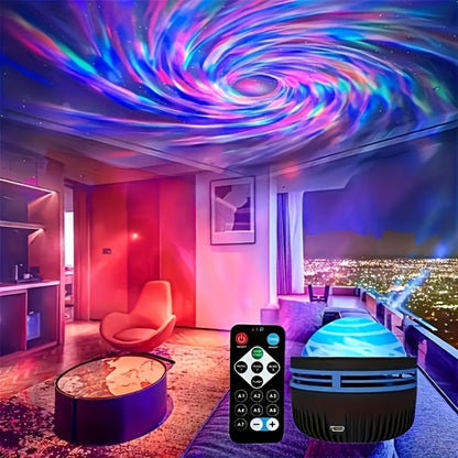 Star Projector Galaxy Night Light with Remote, Aurora Borealis LED Starry Sky Projector, 7 Lighting Effects for Bedroom