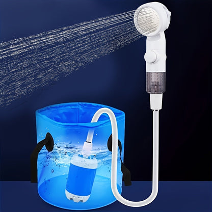 Rechargeable Electric Camping Shower Pump – Portable Outdoor Shower for Hiking, Climbing, Beach & Backpacking