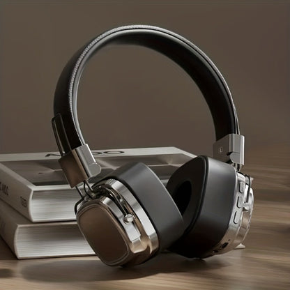 Semi-Open Over-Ear Headphones with Wired and Wireless Modes, Retractable Cable, Type-C Charging and Three Colors