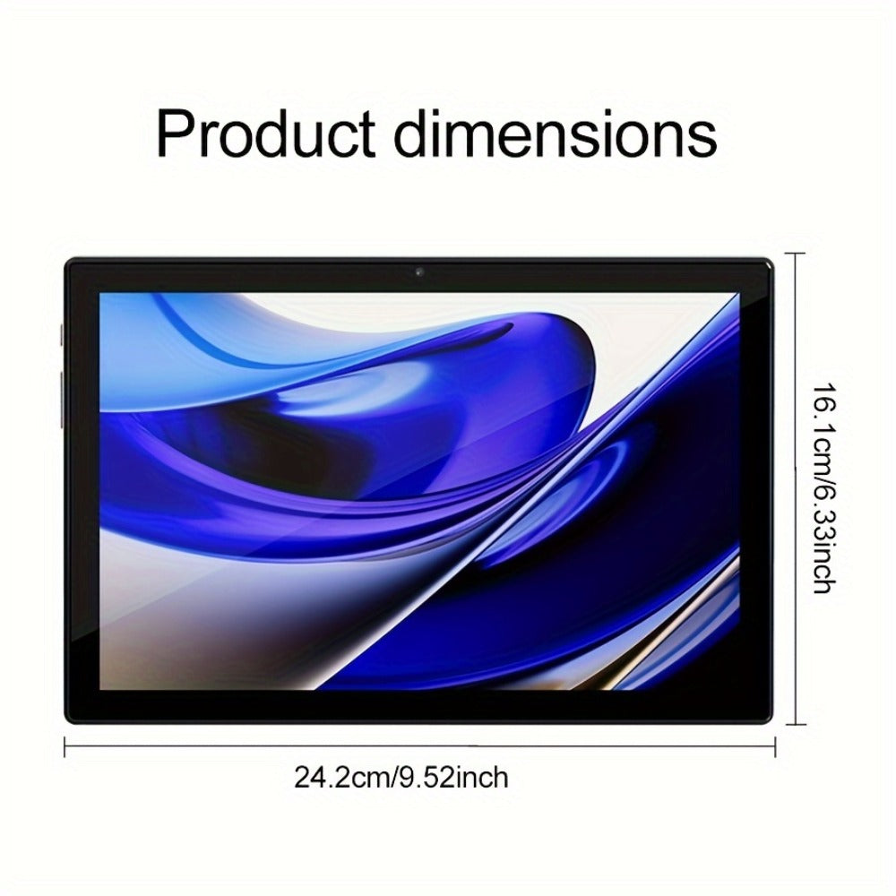 Android Tablet 10.1-Inch 2-in-1 with Android 14, Octa-Core CPU, WiFi 6 and 128GB Internal Storage