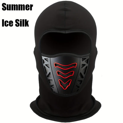 Motorcycle Full Face Mask Winter Thermal – Windproof Anti-Dust Neck Cover, Breathable Air Vents, Cold Weather Balaclava for Men, Snug Fit