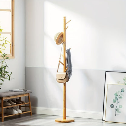 Coat Rack Freestanding Floor Standing - Vertical Clothes Hanger Stand for Bedroom Entryway Living Room Hallway