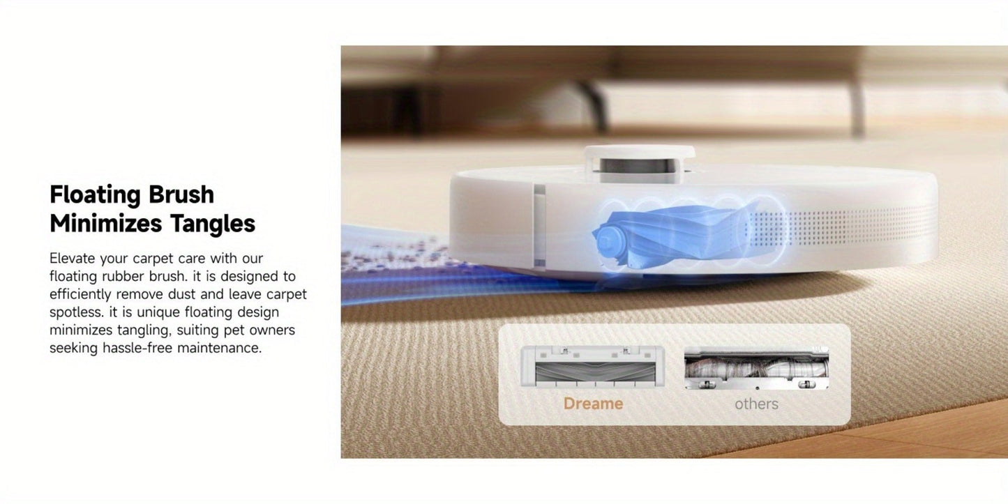 Dreame D10 Plus Gen 2 Self-Emptying Robot Vacuum & Mop Refurbished, 6000Pa Suction, 90-Day Base, LiDAR Navigation