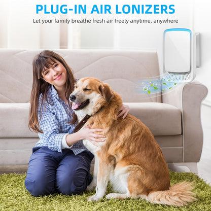 Plug-in Ionic Air Purifier Filterless Silent Odor Neutralizer for Home Bedroom Bathroom for Entryways, Bedrooms and Living Spaces