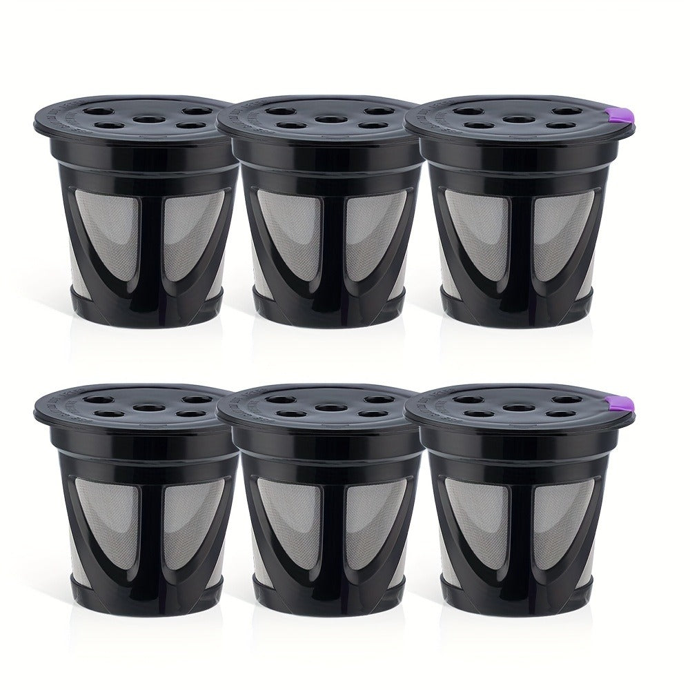 Reusable K-Cup Coffee Pods Set of 6, Refillable Coffee Filters Compatible with Keurig K-Supreme & K-Supreme Plus