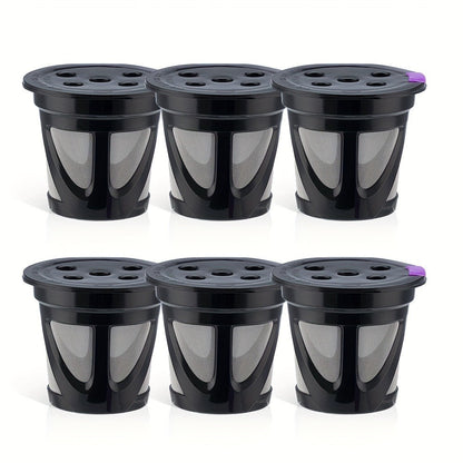Reusable K-Cup Coffee Pods Set of 6, Refillable Coffee Filters Compatible with Keurig K-Supreme & K-Supreme Plus