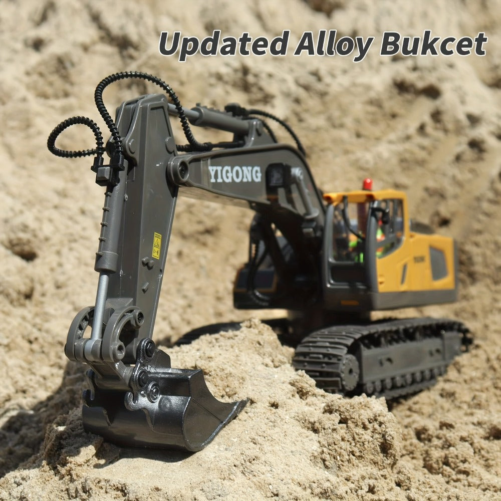 RC Construction Vehicle Set for Kids 2 3 4 Piece 2.4GHz 12-Channel Excavator with the Listed Color, Size or Set Options for Everyday Use