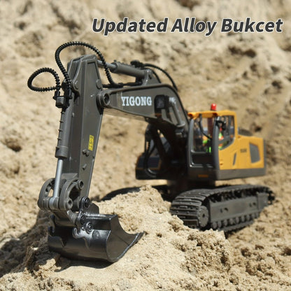 RC Construction Vehicle Set for Kids 2 3 4 Piece 2.4GHz 12-Channel Excavator with the Listed Color, Size or Set Options for Everyday Use