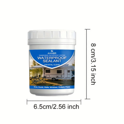 Fast-Drying Clear Waterproof Sealant 5.07oz – Quick-Dry Transparent Leak Repair Glue for RV, Boat, Roof, Pipe, Wall & Tile