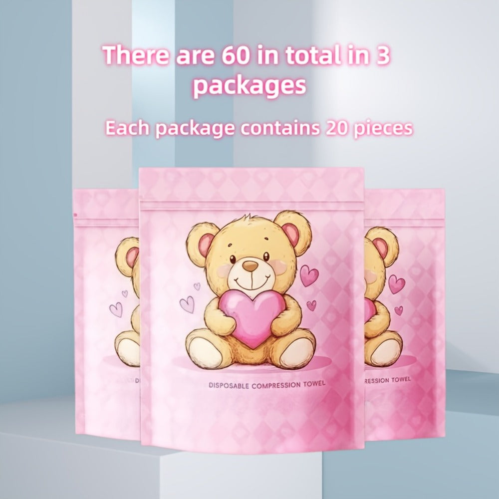 Disposable Face Towels 180 Pcs Soft Thickened Cotton Compressed Cleansing Towel for Women Men, for an Everyday Personal Care Routine