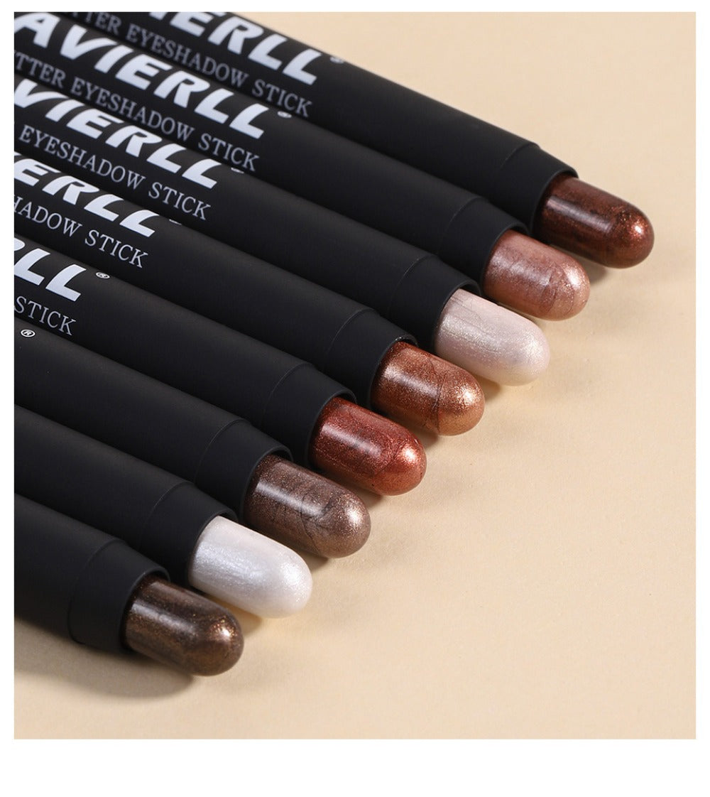 Waterproof Eyeshadow Stick Set 8 Piece, Shimmer, Pearlescent & Matte Eye Shadow Pencils, Creamy Blendable Formula