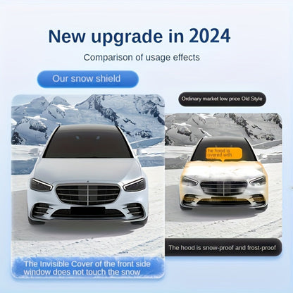 Windshield Snow Cover Frost Guard – Thickened Universal Car Front Window Snow Shield, All-Season Sun Shade Ice Frost Protection Cover
