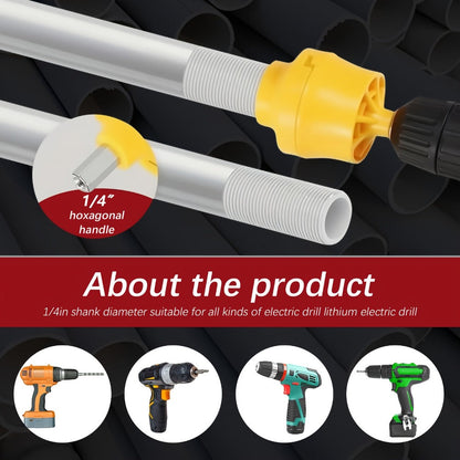 Pipe Threading Set 9 & 13-Piece, Power Drill Water Pipe Thread Dies for 1/2", 3/4" & 1" Inside & Outside Threading