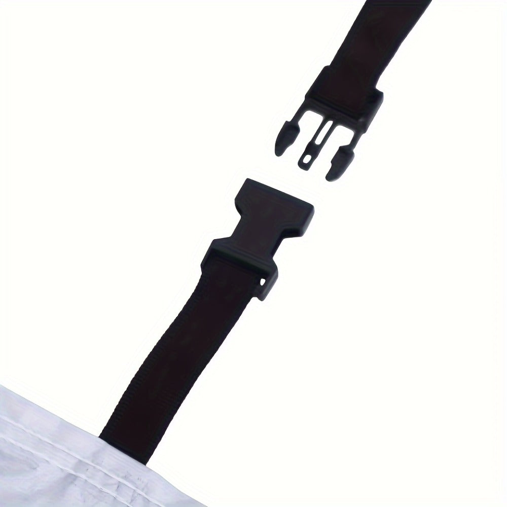 Silver XXL SUV Car Cover with Green Reflective Tabs, Elastic Hem and 540 x 200 x 180 cm Full-Body Fit