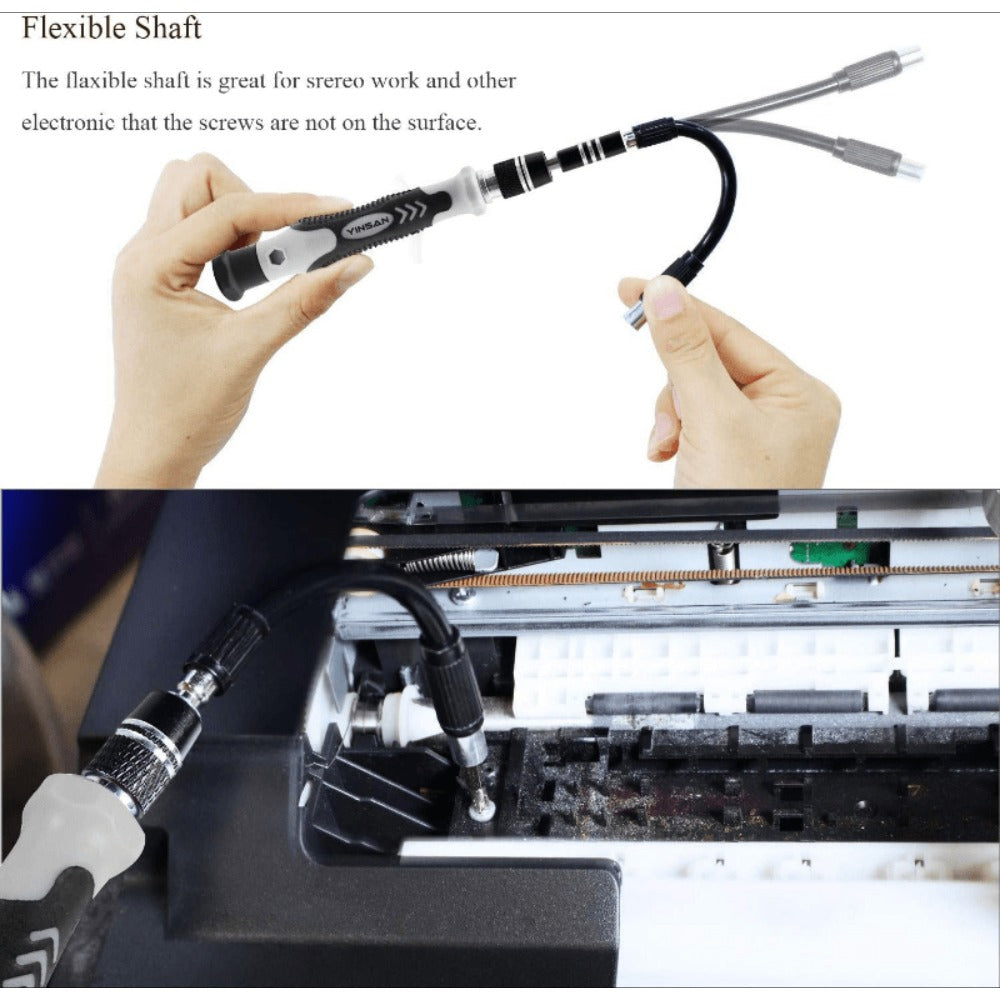 Precision Screwdriver Bit Set 30/51/55-in-1 with Case, Mini Magnetic Repair Tool Kit for iPhone, Laptop, PC, Watch, Glasses & Electronics