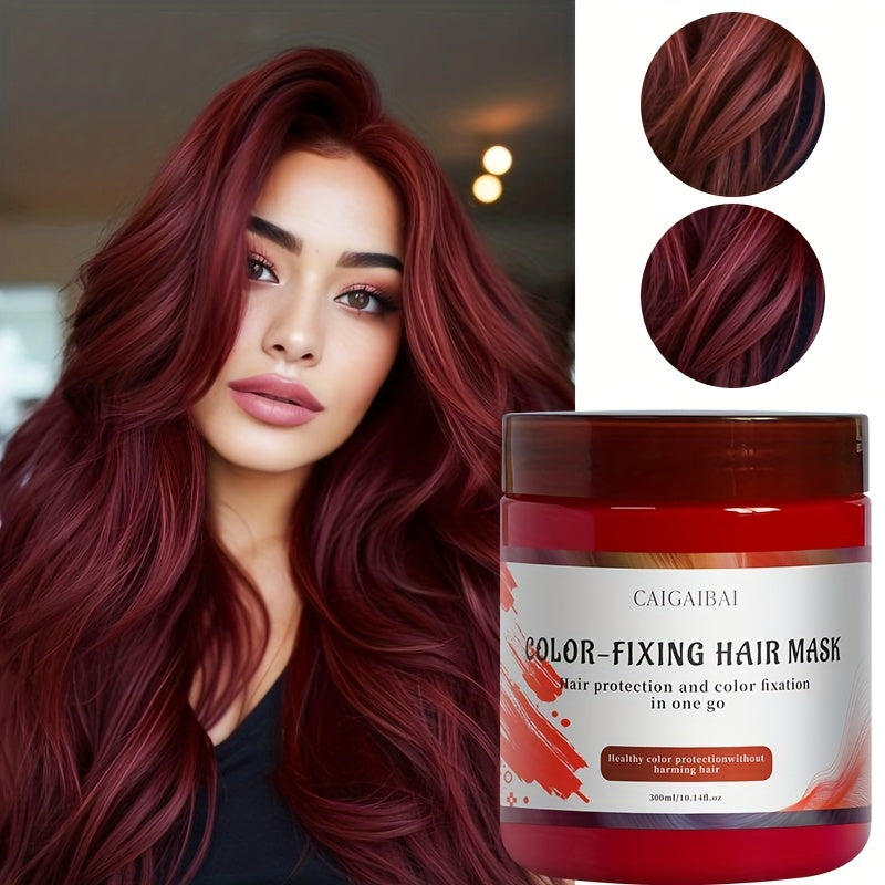 CACAGIBA 300ml Color-Depositing Hair Mask in Screw-Top Jar with Red, Purple or Gray Options