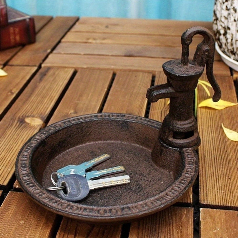 Bird Feeder Cast Iron Water Pump | Outdoor Garden Patio Wild Birds