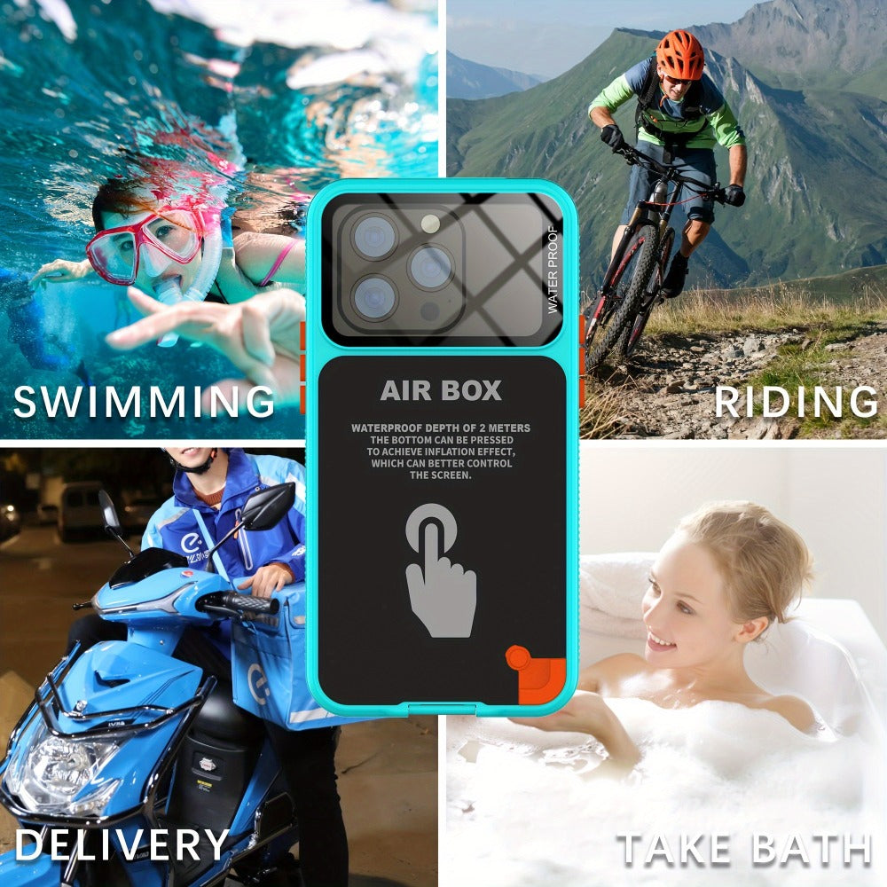 iPhone Case 360° Full Body Shockproof Dustproof Underwater Swimming Surfing Sports Cover for an Everyday Personal Care Routine