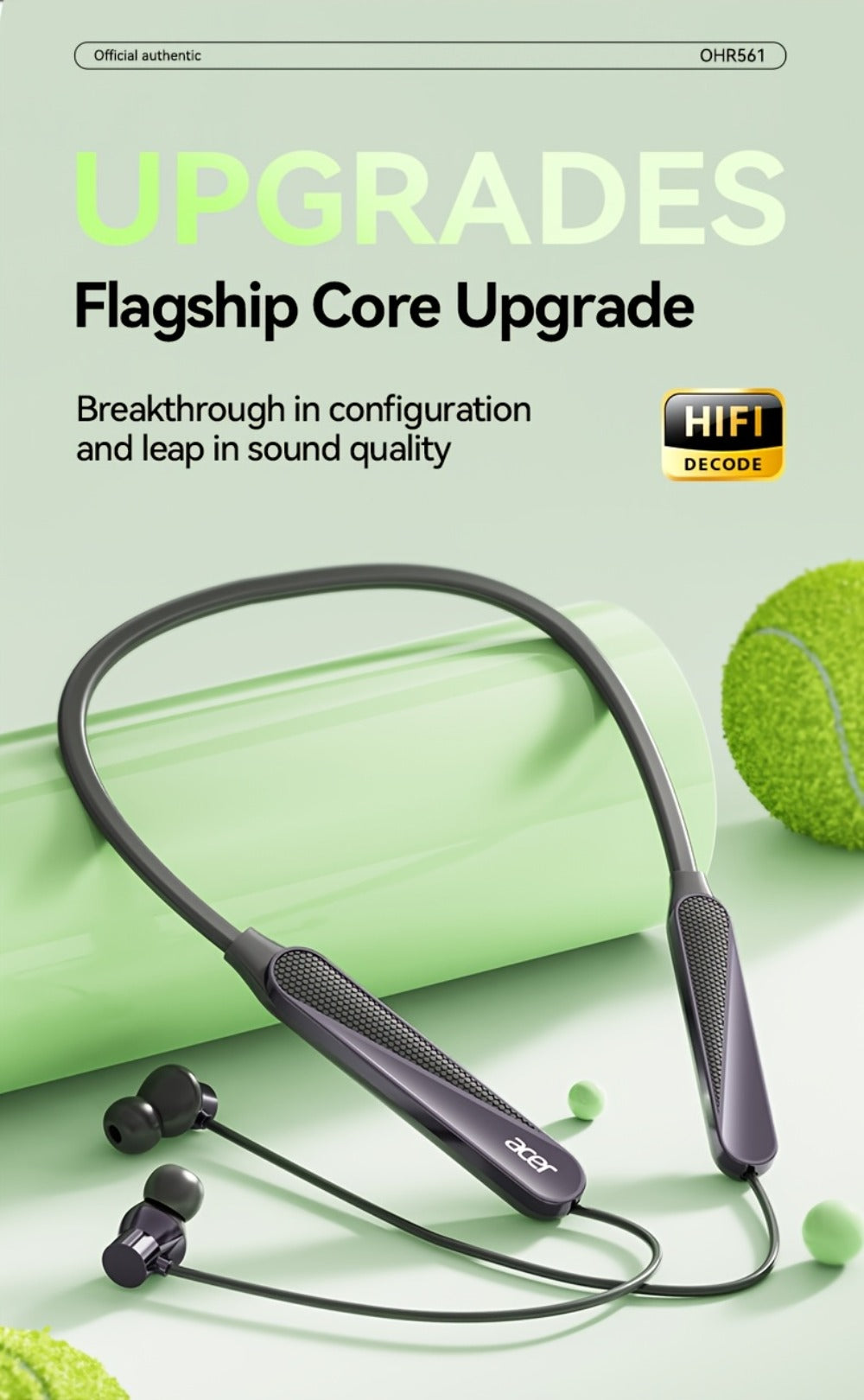 Acer TWS Wireless Earbuds Gaming Mode Low Latency, Noise Isolation Stereo Sound USB-C Charging Long Battery Life