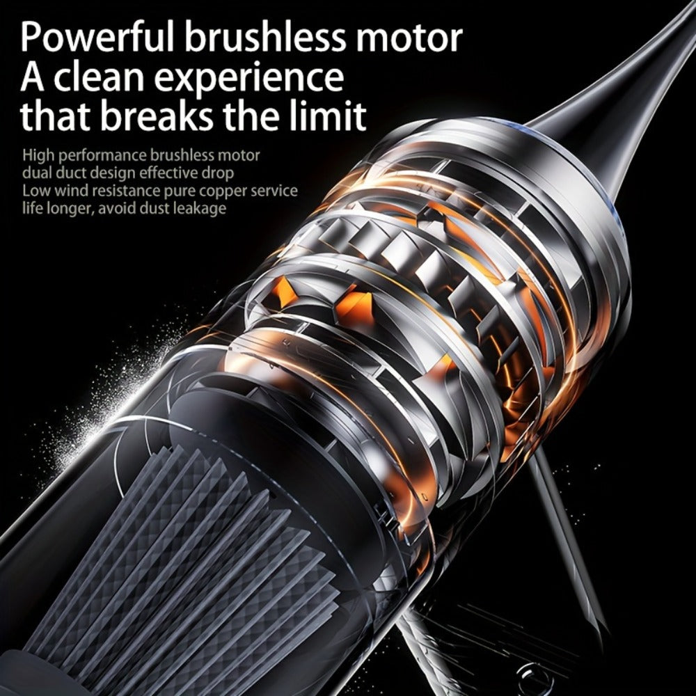 Mini Handheld Vacuum Cordless 4-in-1 Rechargeable, Portable Car Vacuum Cleaner & Air Blower & Hand Pump