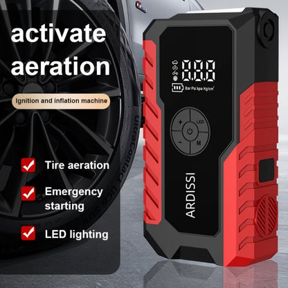 Car Jump Starter 10000A with 150PSI Tire Inflator – 7-in-1 Emergency Battery Booster Pack, 5000A Peak, 10000mAh Power Bank, LED Light