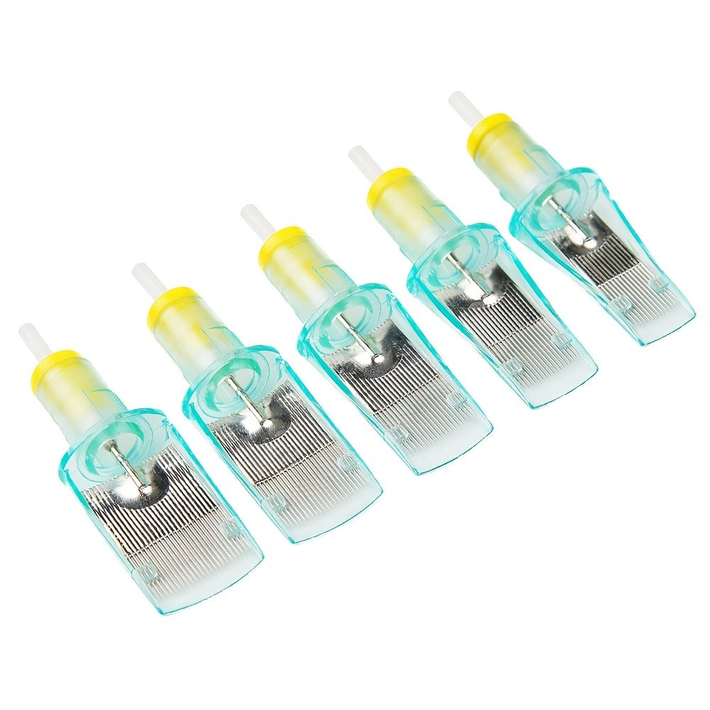 Tattoo Cartridge Needles with Aurora II Label, 10-Pack Curved Magnum Choices from 1229CM to 1249CM