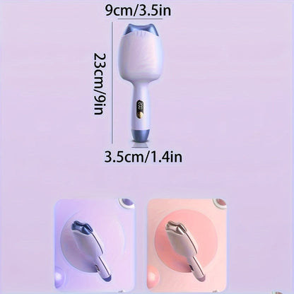 32mm Curling Iron Negative Ion Mini Portable Cat Ears Curler 3-Heat Settings Fast Heating, for Home, Travel and Salon Hair Styling