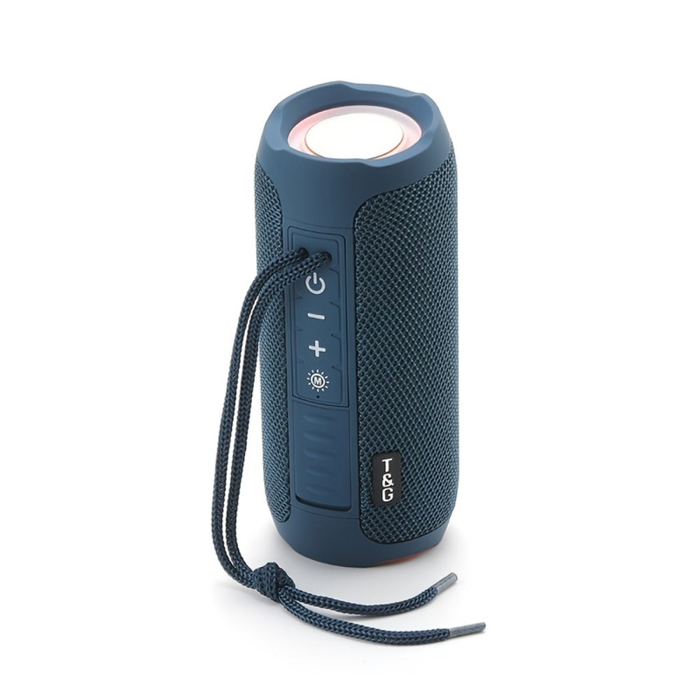 TG227 Portable Bluetooth Speaker with LED Breathing Light, TWS Stereo Sound, USB-C Rechargeable, Wireless Speaker for Outdoor Camping