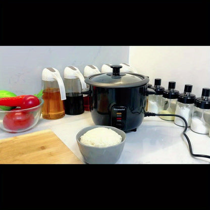 Rice Cooker & Yogurt Maker 1.5Qt, 6-Cup Non-Stick Electric Rice Cooker with Auto Keep, One-Touch