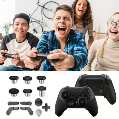 Xbox Elite Controller Series 2 Accessories 13-in-1 Replacement Kit – Paddles Thumbsticks Analog Sticks 2 D-Pads Repair Tool Stainless Steel