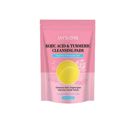 Cleansing Pads 180pcs - Turmeric Niacinamide Citric Acid Deep Cleansing Makeup Remover Gentle Face Pads