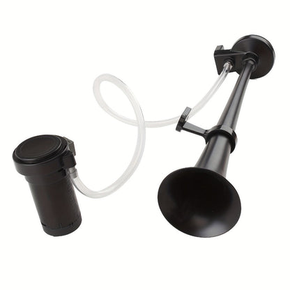 Air Horn Kit for Trucks – Super Loud 18" Single Trumpet Train Horn with Compressor, 12V/24V Universal Fit for Truck, Car, SUV, Jeep