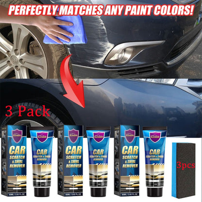 Car Scratch & Swirl Remover Paste 6-Pack – Universal Color Match Polishing Cream for Auto Paint Repair, Touch-Up & Exterior Restoration