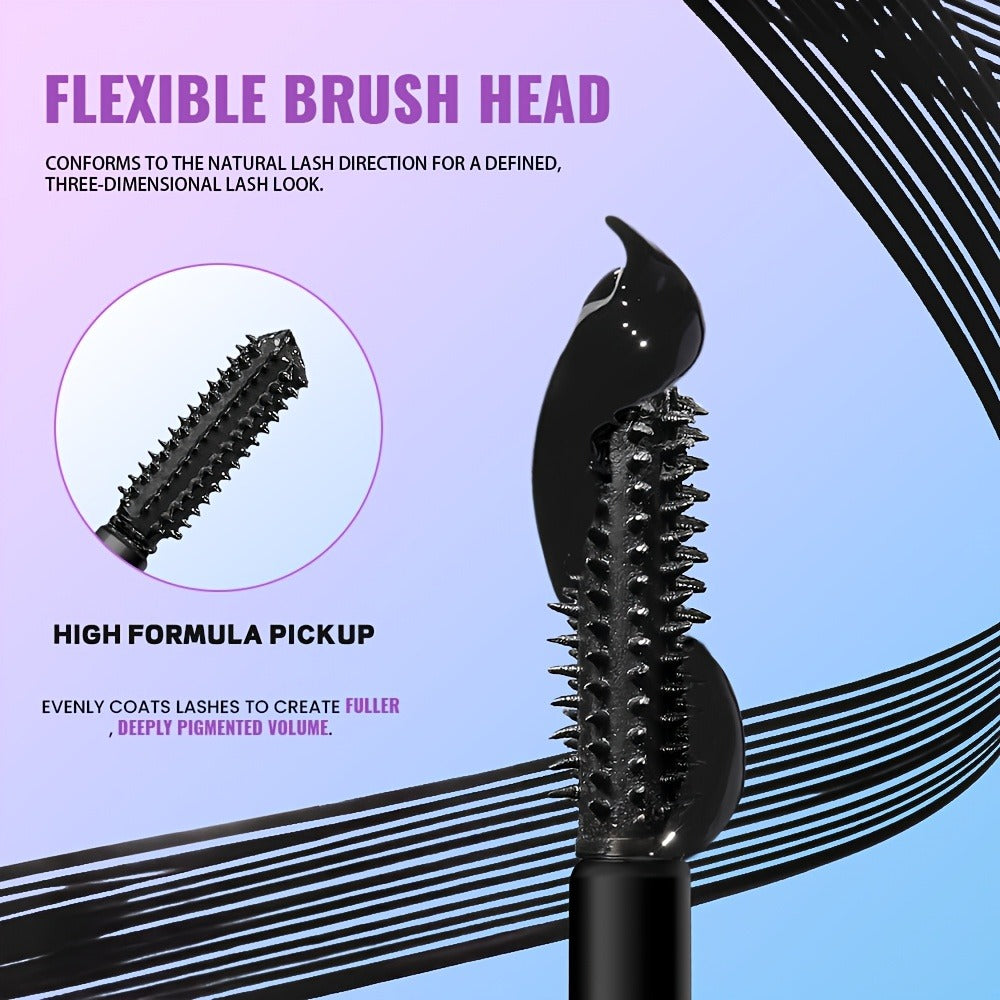Colored Mascara in Five Numbered Shades with Slim Color-Coordinated Tubes and Integrated Comb-Style Wands