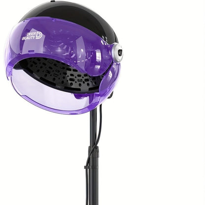 Ionic Floor-Standing Hooded Hair Dryer 1875W, Adjustable Height Professional Salon Hood Dryer for Deep