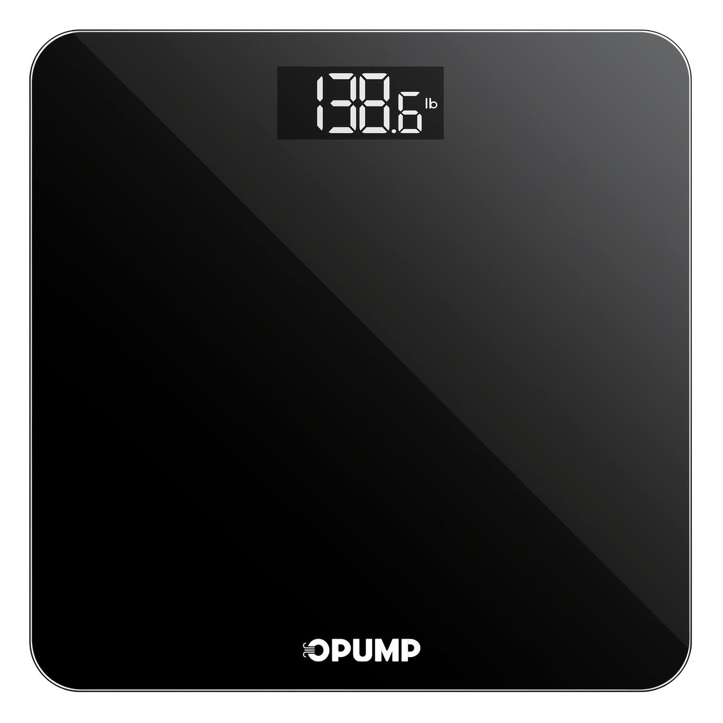 Digital Bathroom Scale High Precision, Electronic Body Weight Scale with Backlit HD LCD Display, kg/lb/st Switchable