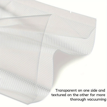 Micro Perforated Food Storage Bags 100 Pack - Breathable Ventilated Produce Bags for Fruits Vegetables Meat and Seafood