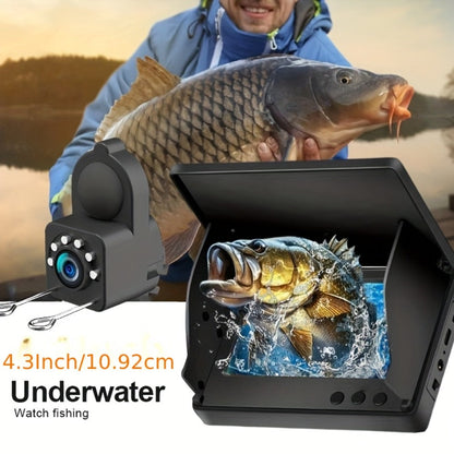 Underwater Fishing Camera 4.3-Inch HD Display with Night Vision & Triple Light Shielding, Portable Fish Finder with Bait Monitor