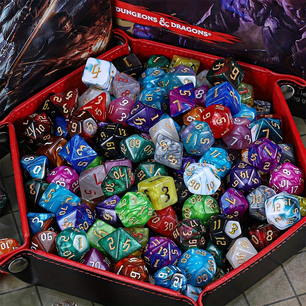 DND Dice Set 182pcs 26 Colors with the Listed Color, Size or Set Options for Everyday Use, with Listed Configuration