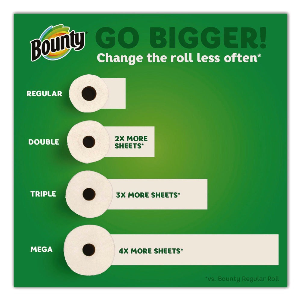 Bounty Select-A-Size Paper Towels 6 Double Rolls, 2-Ply 82 Sheets per Roll White Kitchen Paper Towel