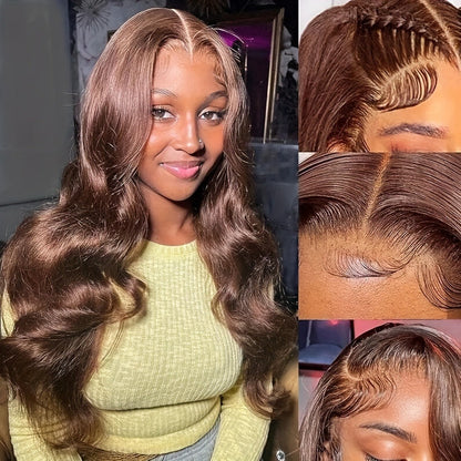 Synthetic Wig Glueless Lace Front Body Wave, in 26- and 34-Inch Options for Parties with Model-Specific Color, Length and Cap Options