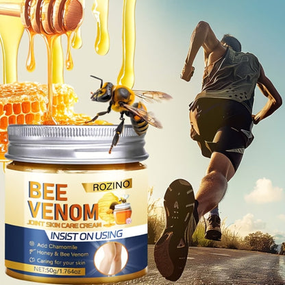 Body Cream ROZINO Bee Venom 50g Jars in a Five-Piece Set for External Knees Elbows Arms and Legs