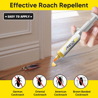 Roach Gel, 4-Pack Syringe Kitchen Bathroom Crack Crevice Trap for Home Cooking, Dining and Outdoor Meals